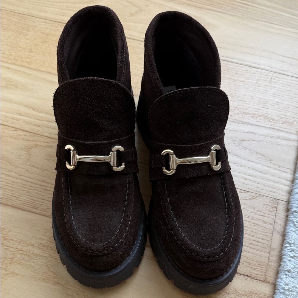 Steve Madden Brown Suede Loafers Boots